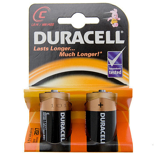 Duracell Plus 2 Pack C Batteries