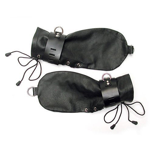 Kinklab Leather Bondage Mittens