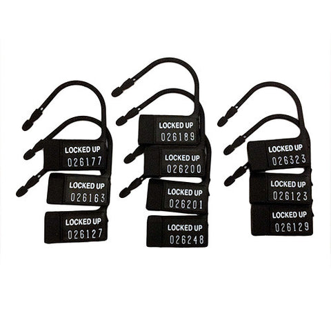 CB Chastity Plastic Numbered Security Tags 10 Pack