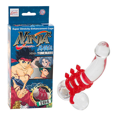 Ninja Yumemaru Diamond Cock Cage Red