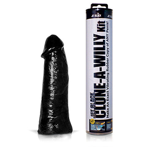 Clone A Willy Jet Black Vibrator Kit