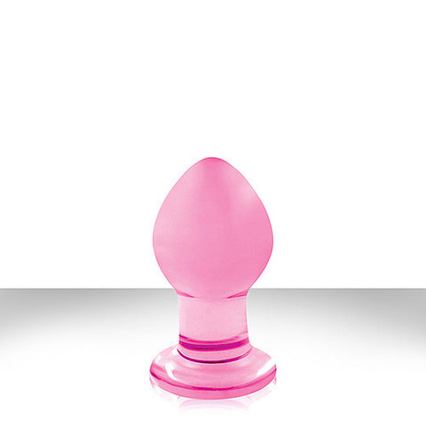 Crystal Premium Glass Plug Small Pink