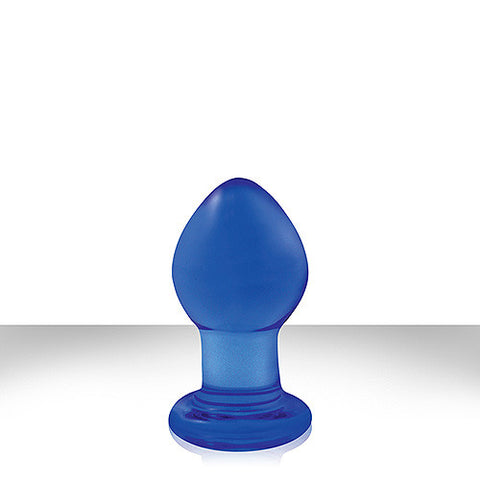 Crystal Premium Glass Plug Small Blue