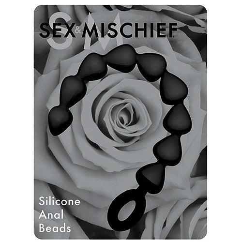 Sex & Mischief Black Silicone Anal Beads