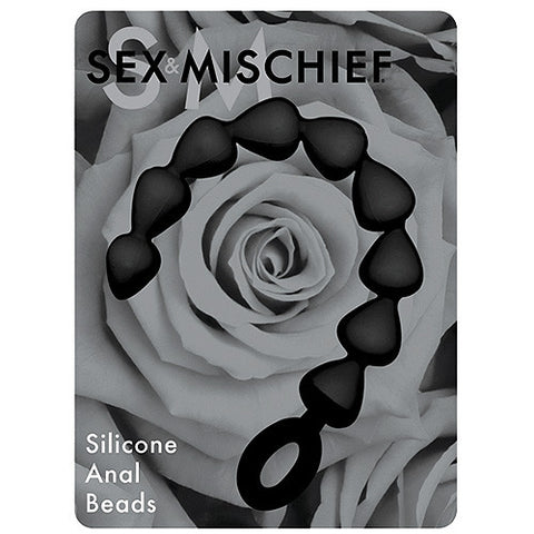 Sex & Mischief Black Silicone Anal Beads